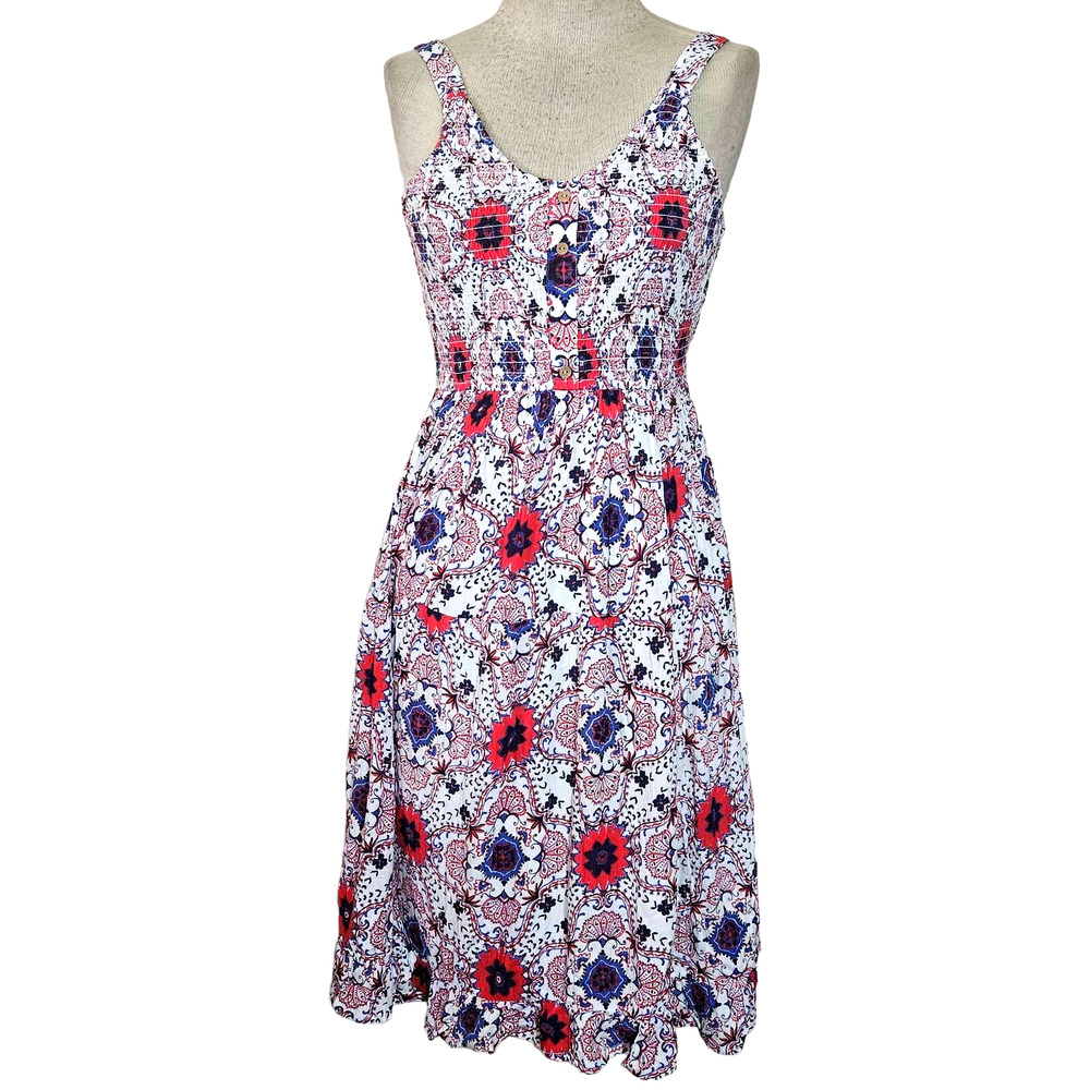 Multicolor Floral Sleeveless Summer Dress Size XS